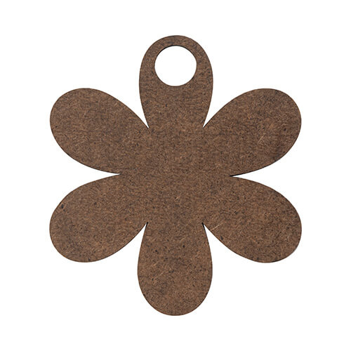 Vláknitá jmenovka se třpytkami pro 1200 ml hrnek k sublimaci - květina