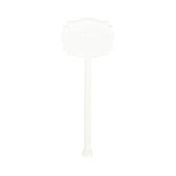 Akrylové míchadlo na nápoje 10 cm pro sublimaci - růžice