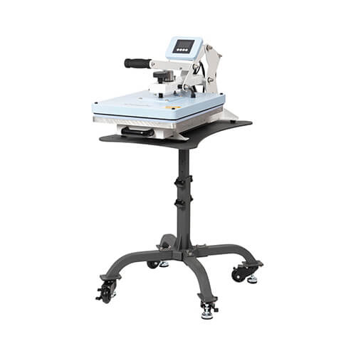 Univerzální stojan pro tepelný lis na kolečkách