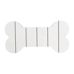 MDF fotorámeček ve tvaru kosti, pruhovaný, 25,4 x 12,7 cm