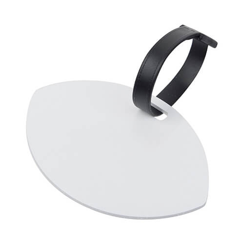 Plastová visačka na zavazadla pro sublimaci - oválná