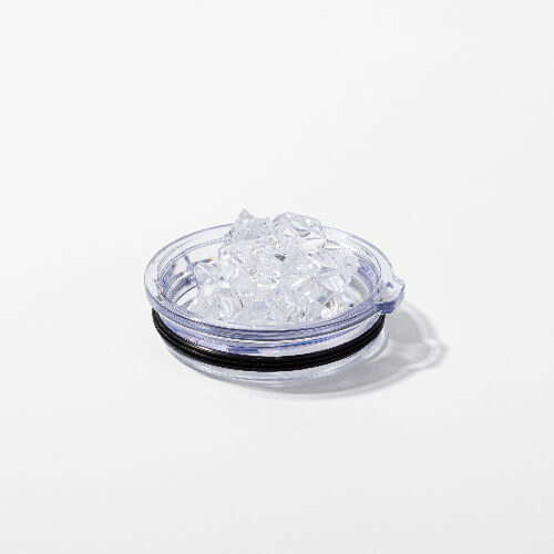 Hrnek na kávu 300 ml pro sublimaci - bílý, víčko s umělým ledem