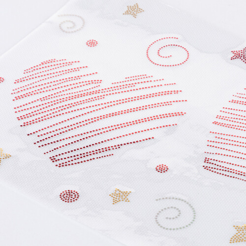 Velký zirkonový plech pro termotransfer - dvě srdce