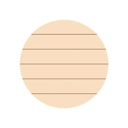 Kulatý překližkový fotorámeček, pruhovaný, Ø 25,4 cm