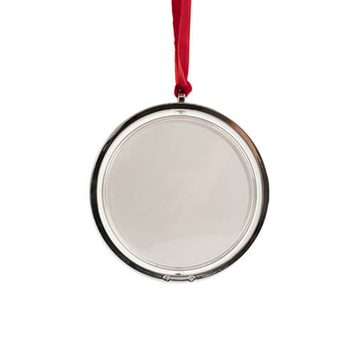 Otočná ozdoba na vánoční stromek pro sublimaci - stříbrná