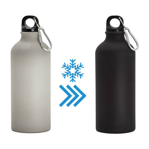 600 ml cestovní láhev pro sublimaci - změna barvy hnědá > černá