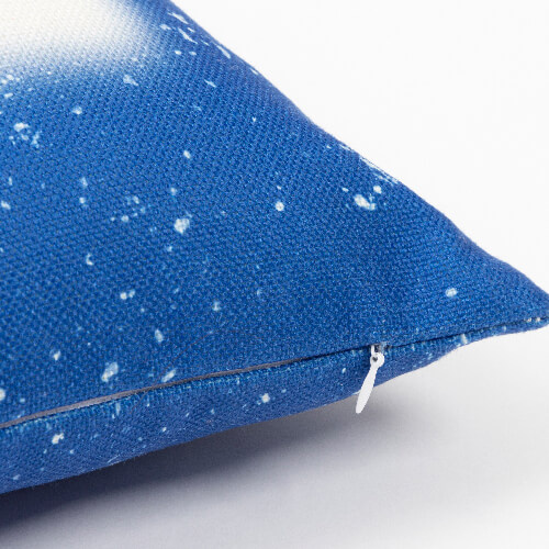 Lněný povlak na polštář 40 x 40 cm Bělená hvězdná modř pro sublimaci