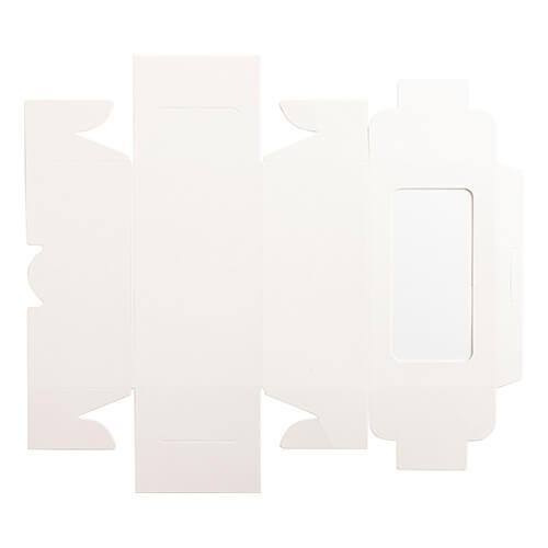 Dárková krabička s okénkem na 2 ozdoby pro sublimaci - 9 x 16 x 7,5 cm