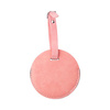 Kožená visačka na zavazadla pro sublimaci - růžový kruh