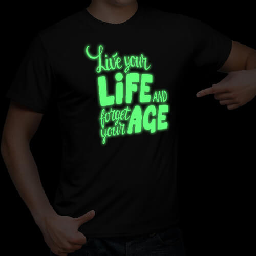 Zelená luminiscenční flex fólie