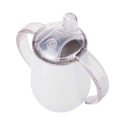 Nerezový hrnek na kapání o objemu 300 ml pro sublimaci - bílý