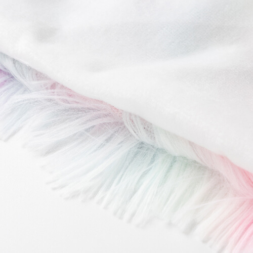 Barevný povlak na polštář 40 x 40 cm z dlouhosrstého rouna a mikrovlákna pro sublimaci