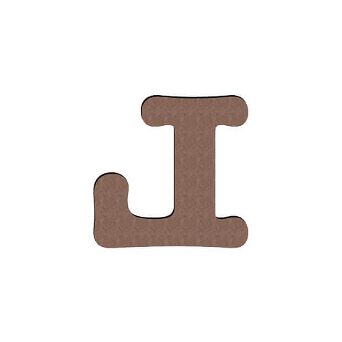 Dekorativní písmeno z MDF pro sublimaci 10 cm L