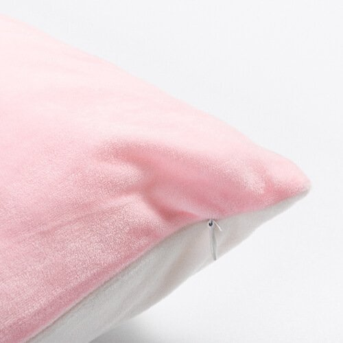 BestSub plyšový povlak na polštář 40 x 40 cm pro sublimaci - růžový