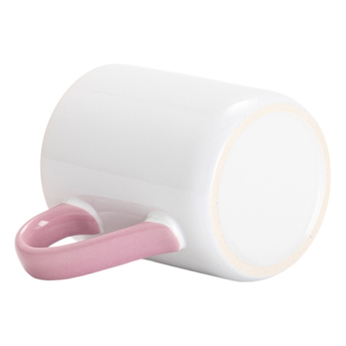 Sublimační hrnek 325 ml - s růžovým vnitřkem a uchem