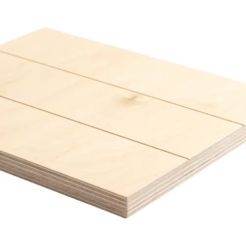 Obdélníkový fotorámeček z překližky, pruhovaný, 25 x 20 cm