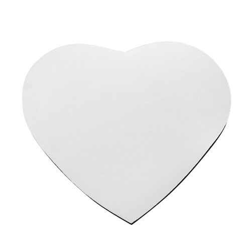Podložka pod myš ve tvaru srdce 3 mm - pro sublimaci