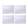 Sada 4 bílých třpytivých kosmetických sáčků pro sublimaci