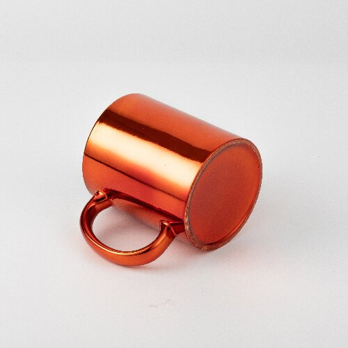 330 ml pokovený hrnek pro sublimaci - oranžový