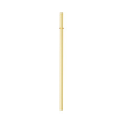 Rovné, hladké skleněné brčko 23 cm - žluté
