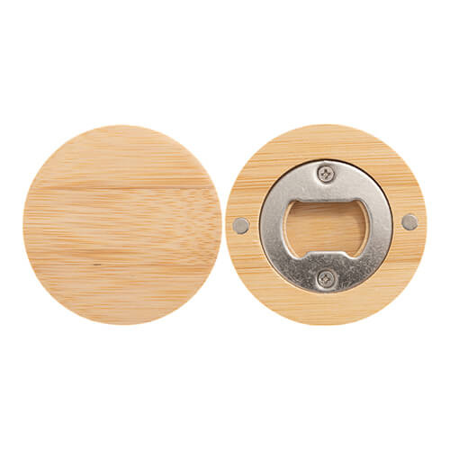 Bambusový kulatý otvírák ∅ 6 cm pro sublimaci