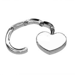 Věšák na kabelky srdce s potiskem sublimačním termotransferem