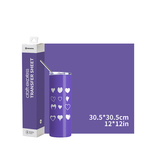 Transferová fólie Craft Express fialová 30,5 x 30,5 cm - 8 ks.