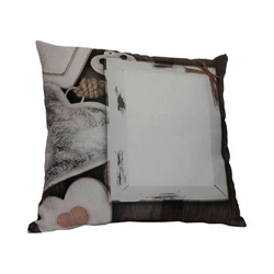 Dvoubarevný saténový povlak na polštář 38 x 38 cm pro sublimaci - Love Shabby