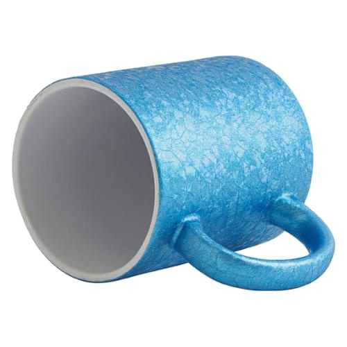 Hrnek 325 ml s efektem popraskaného povrchu pro sublimaci - modrý