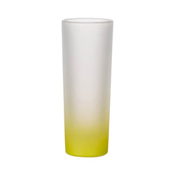 90 ml matné sklo pro sublimaci - limetkově zelený gradient