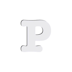 Dekorativní písmeno z MDF pro sublimaci 10 cm P