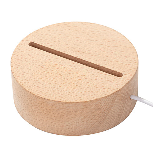 Podstavec LED lampy - kulatý Ø 10 cm - teplé světlo