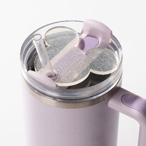 Akrylová jmenovka na hrnek 1200 ml - Mickey, se třpytkami (sublimace)