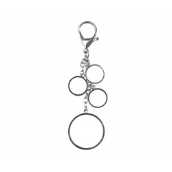 Kovový kroužek na klíče se čtyřmi koly pro sublimační termotransferový tisk