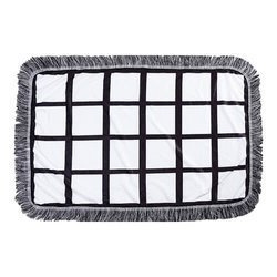 Plyšová deka 80 x 50 cm s fotopanely pro sublimaci - 24 panelů