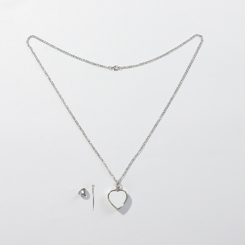 Náhrdelník ve tvaru srdce pro sublimaci