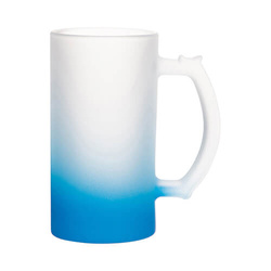 Skleněný matný pohár 470 ml pro sublimaci - modrý gradient