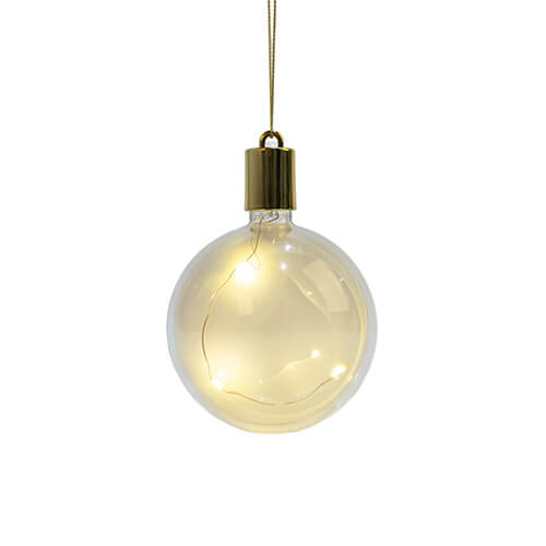 Teplá svítící plastová cetka - sublimační koule