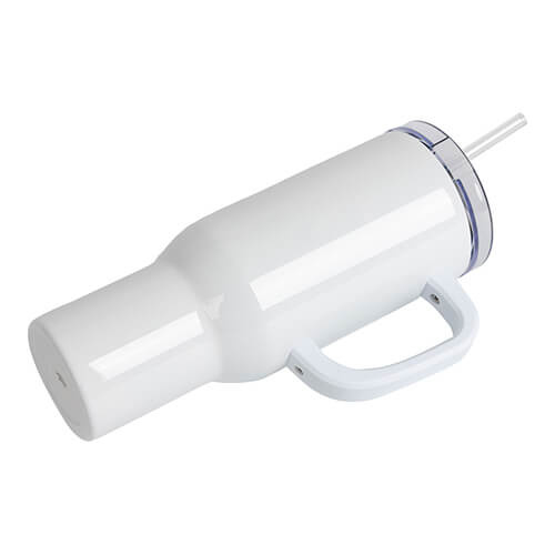 Nerezový cestovní hrnek 1200 ml - bílý (pro sublimaci)