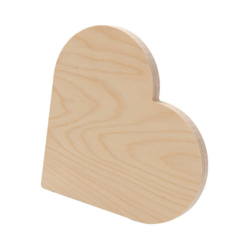 Fotorámeček - překližkové srdce pro sublimaci - 20,3 x 20,3 cm