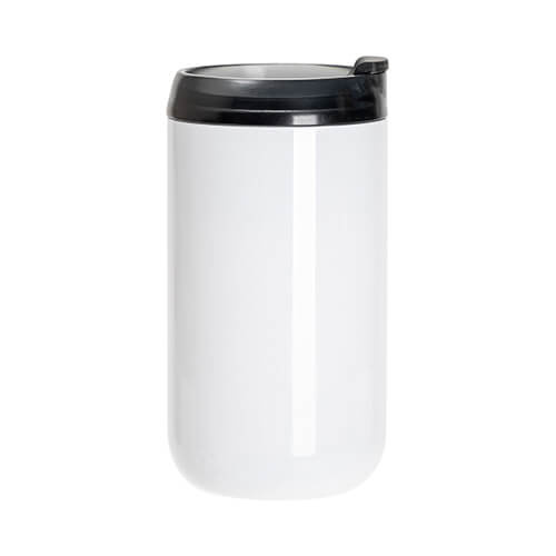 Přenosný nerezový 400 ml hrnek - bílý (pro sublimaci)