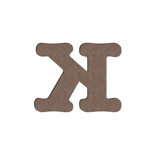 Dekorativní písmeno z MDF pro sublimaci 10 cm K