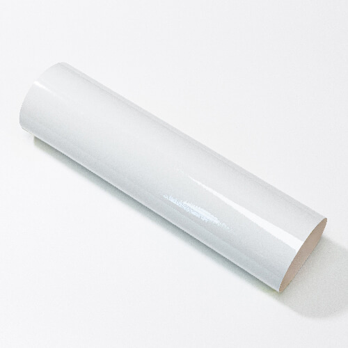 Arch samolepicí fólie měnící barvu z bílé na tyrkysovou