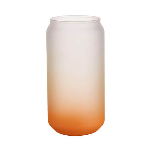 550 ml matné sklo pro sublimaci - oranžový gradient