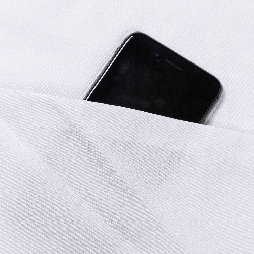 Bílá zástěra s kapsou pro dospělé na sublimaci