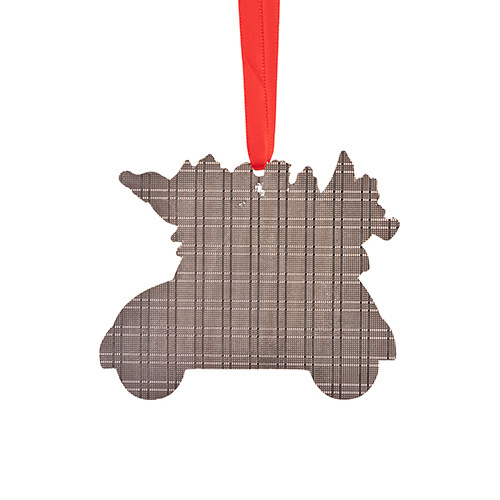 Kovová visačka na vánoční stromek pro sublimaci - auto