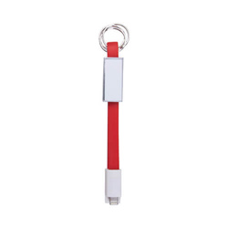 Přívěsek na klíče - datový kabel Lightning pro sublimaci - červený