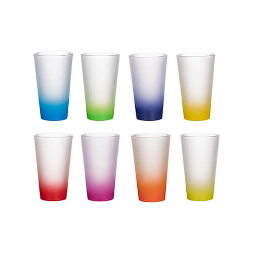 450 ml matné sklo pro sublimaci - modrý gradient