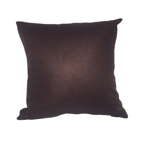 Dvoubarevný plátěný povlak na polštář 38 x 38 cm pro sublimaci - Čokoládové srdce