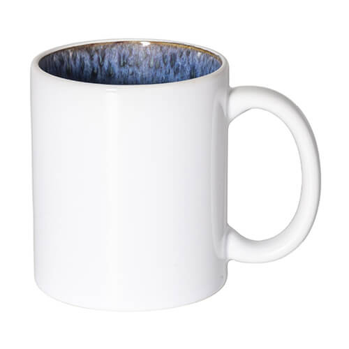 Hrnek o objemu 330 ml s glazovaným vnitřkem pro sublimaci - tmavě modrý